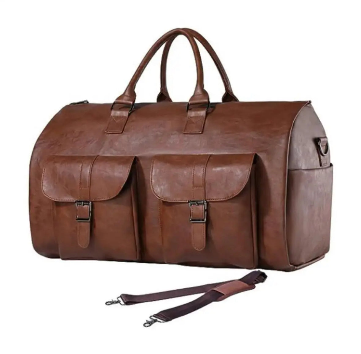 Multifunktions Reisetasche | 50L PU-Leder mit Platzsparendem Design | Ideal für Sport und Reisen