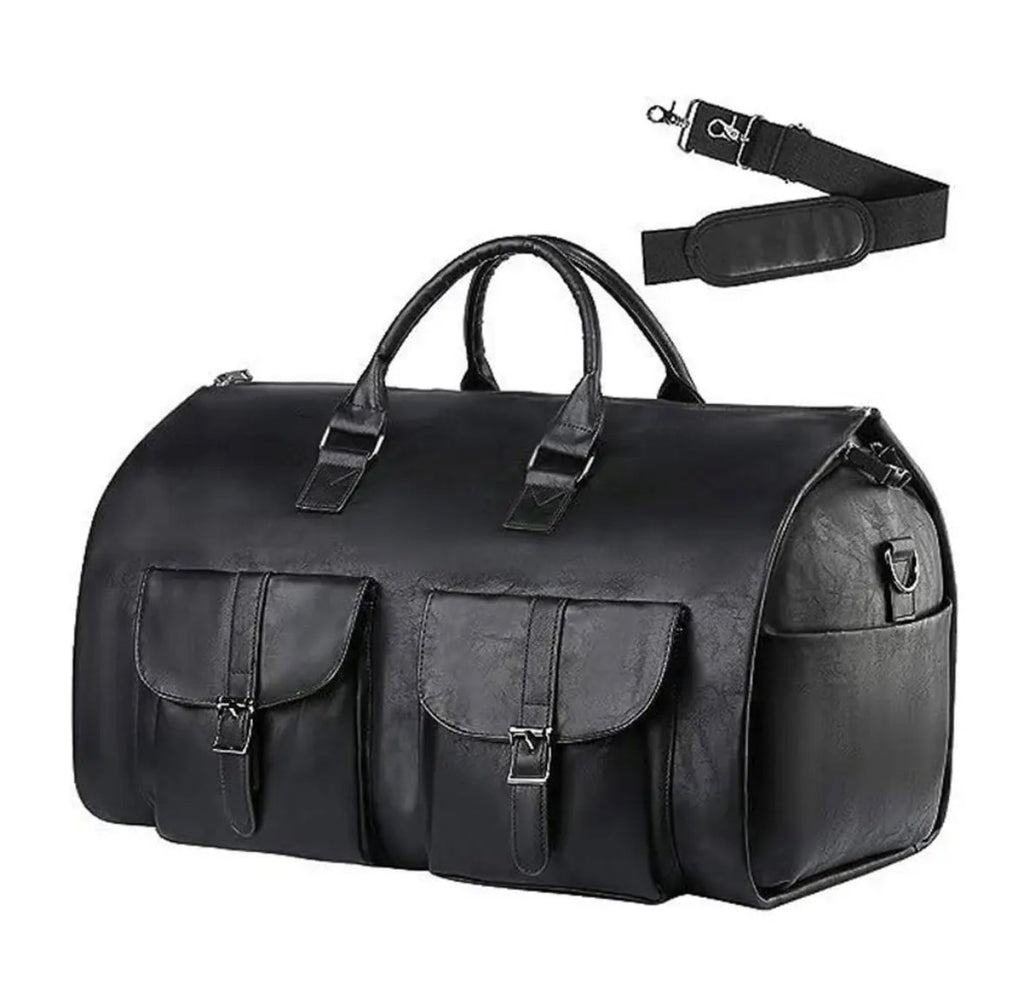Multifunktions Reisetasche | 50L PU-Leder mit Platzsparendem Design | Ideal für Sport und Reisen