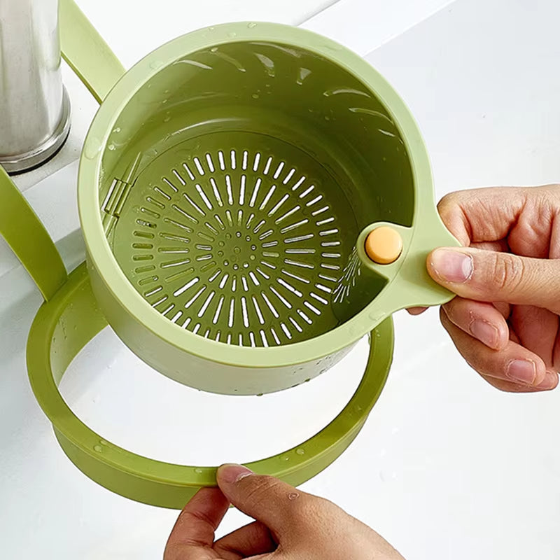 Praktischer Abtropfkorb | Zweiteiliges Filtersystem mit Ein-Klick-Entleerung | Hygienisch für Saubere Küchen und Einfache Nutzung 4
