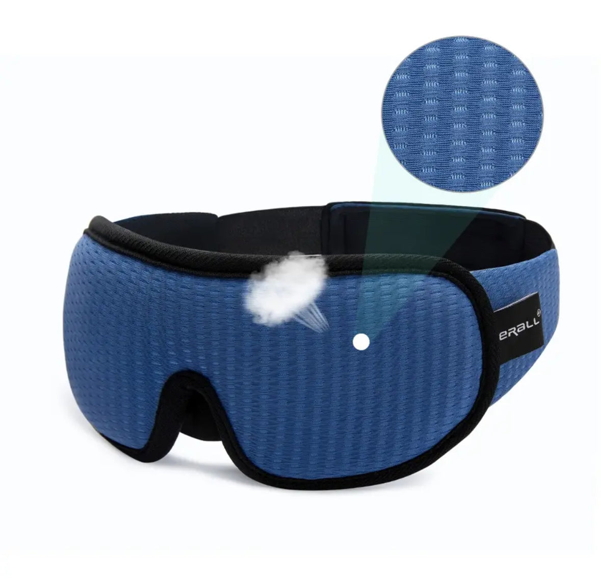 Premium Schlafmaske | Atmungsaktive 3D Schlafmaske mit Ergonomischem Design | Komfortable Entspannung für Erholsame Nächte 0