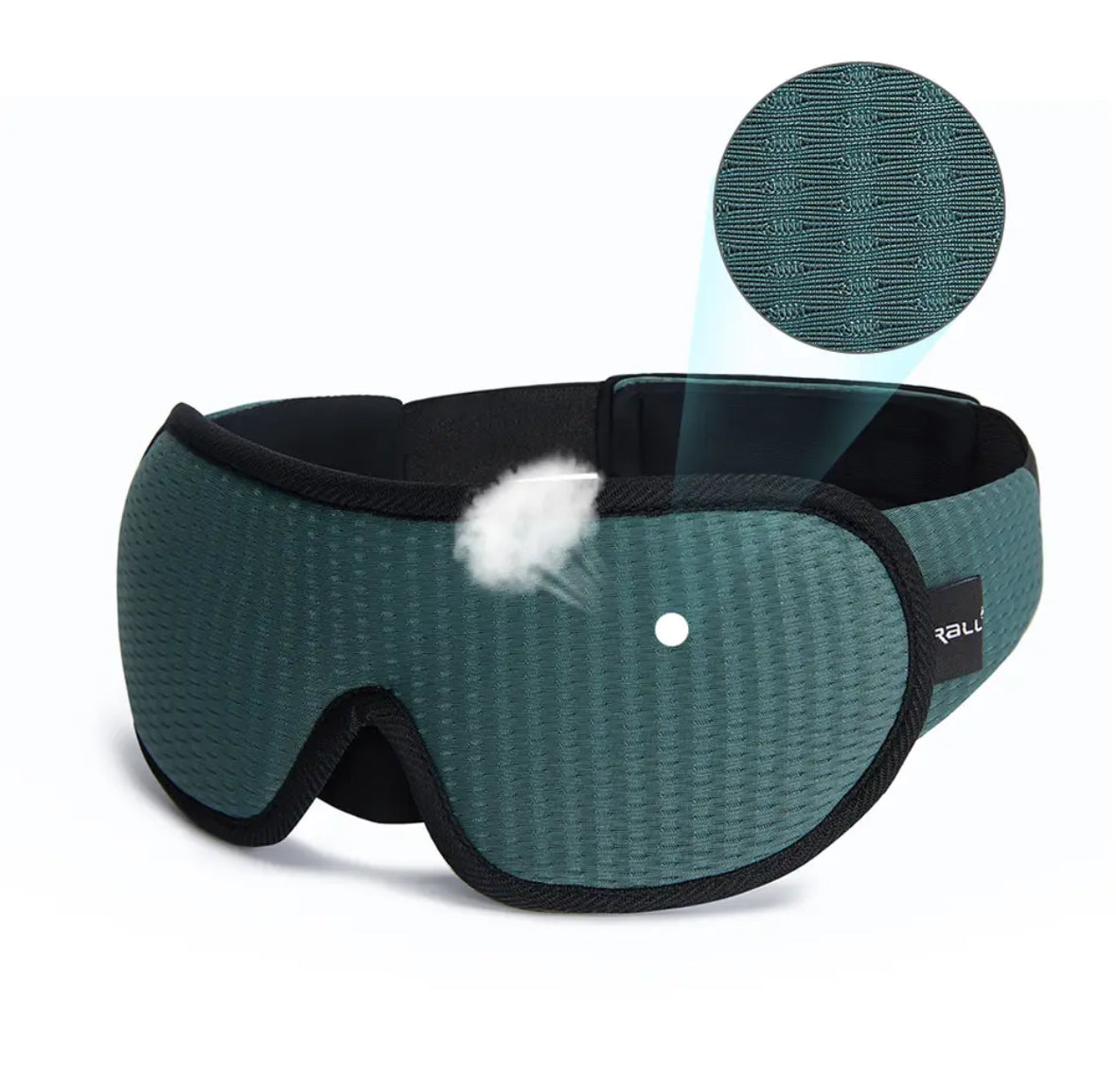 Premium Schlafmaske | Atmungsaktive 3D Schlafmaske mit Ergonomischem Design | Komfortable Entspannung für Erholsame Nächte 3
