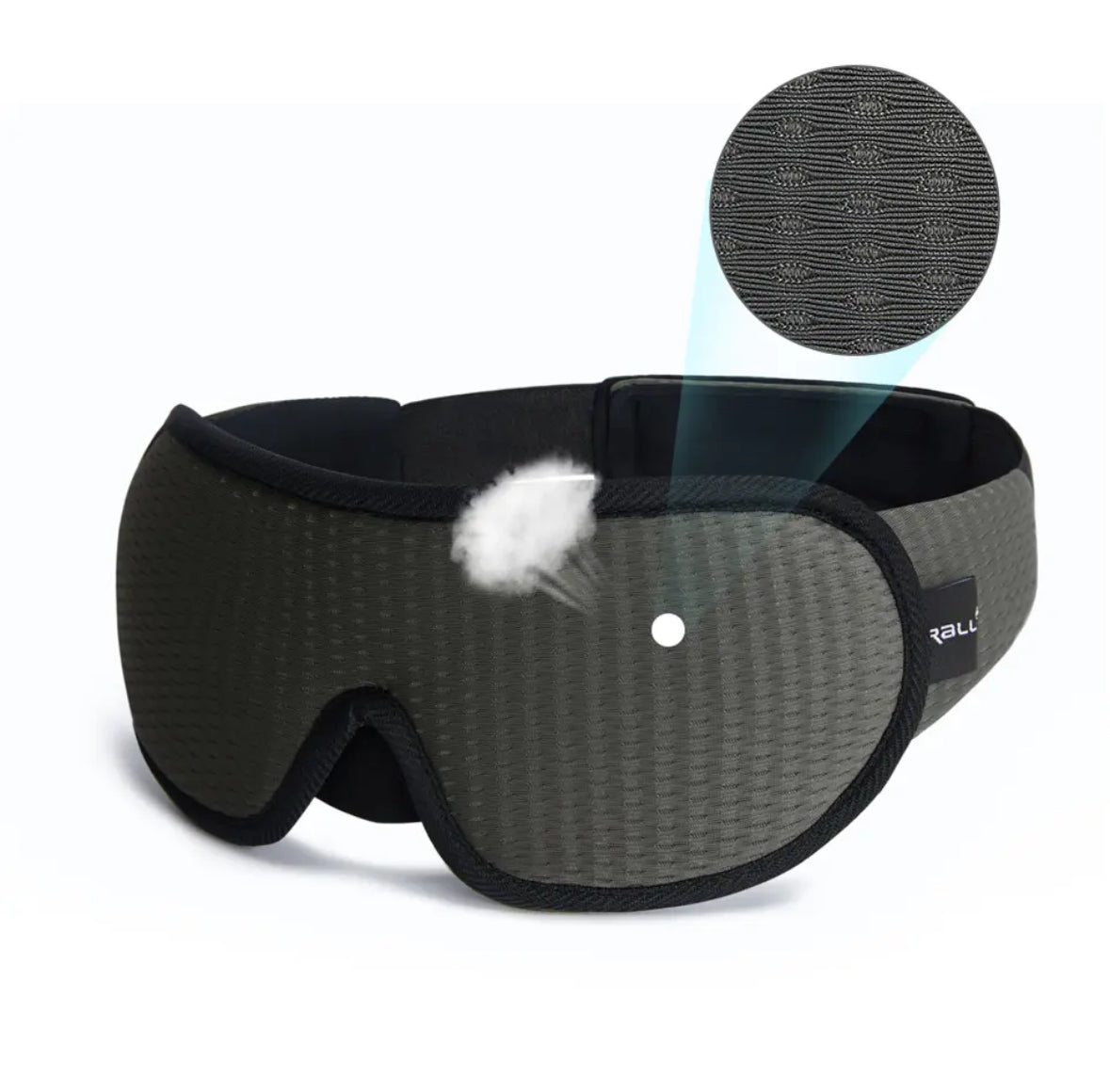 Premium Schlafmaske | Atmungsaktive 3D Schlafmaske mit Ergonomischem Design | Komfortable Entspannung für Erholsame Nächte 4