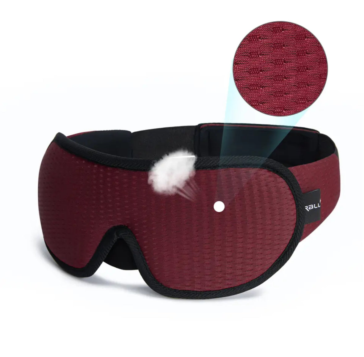 Premium Schlafmaske | Atmungsaktive 3D Schlafmaske mit Ergonomischem Design | Komfortable Entspannung für Erholsame Nächte 5