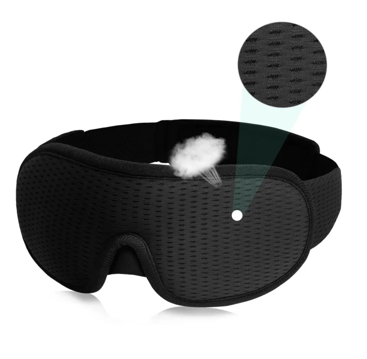 Premium Schlafmaske | Atmungsaktive 3D Schlafmaske mit Ergonomischem Design | Komfortable Entspannung für Erholsame Nächte 7