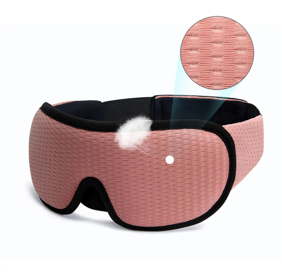 Premium Schlafmaske | Atmungsaktive 3D Schlafmaske mit Ergonomischem Design | Komfortable Entspannung für Erholsame Nächte 8