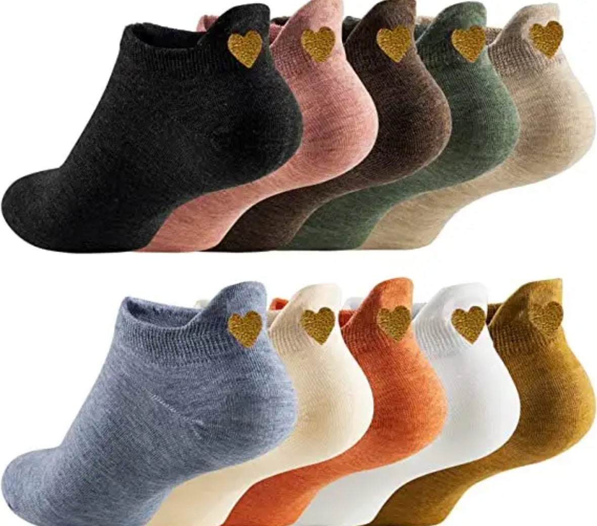 Premium Socken | Bestickte Baumwollsocken im 10er Set mit Weichem Material | Einheitsgröße für Stil und Komfort