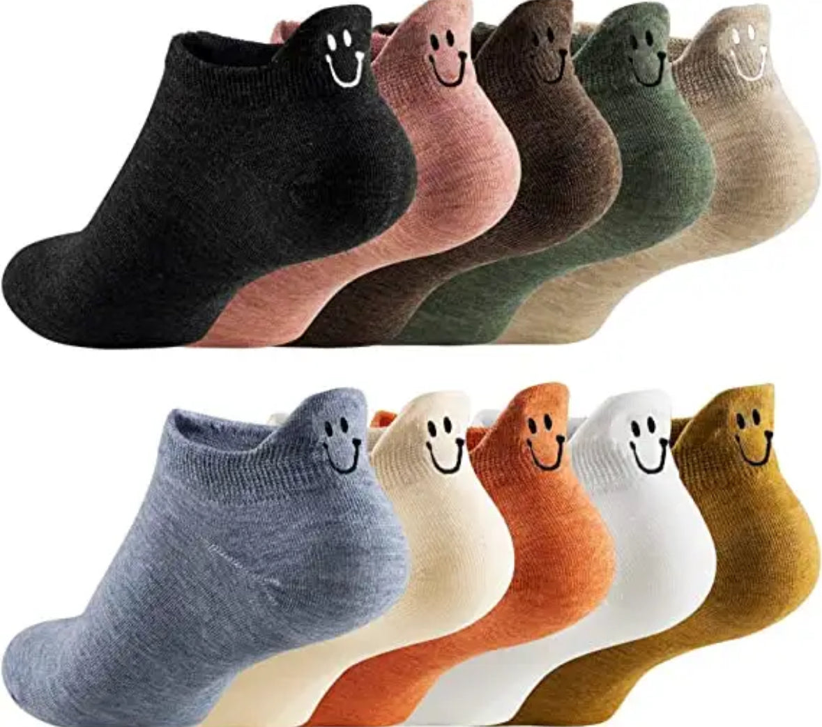Premium Socken | Bestickte Baumwollsocken im 10er Set mit Weichem Material | Einheitsgröße für Stil und Komfort