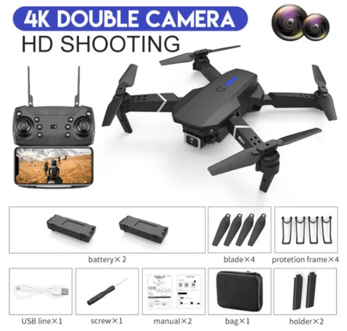Pro Drohne | WIFI Drohne mit 4K Dual Kamera & Automatischer Flugbahn | Ideal für Einsteiger 12