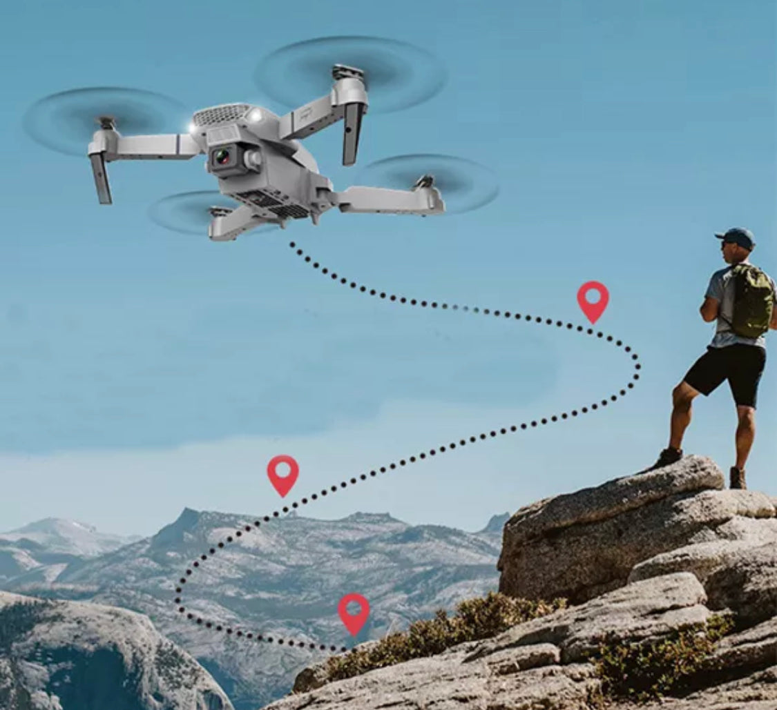 Pro Drohne | WIFI Drohne mit 4K Dual Kamera & Automatischer Flugbahn | Ideal für Einsteiger 3