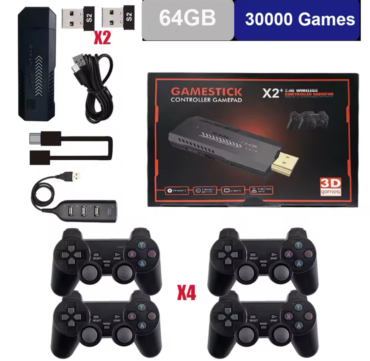 Retro Gaming Konsole | 4K UHD Spielkonsole mit HDMI und Kabellosem Controller | Perfekte Unterhaltung für 2-4 Spieler 11