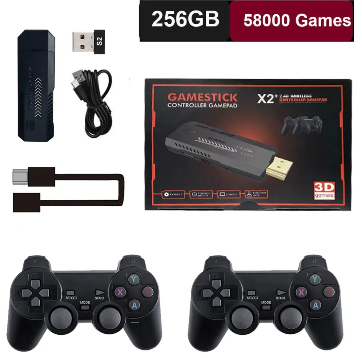 Retro Gaming Konsole | 4K UHD Spielkonsole mit HDMI und Kabellosem Controller | Perfekte Unterhaltung für 2-4 Spieler 6