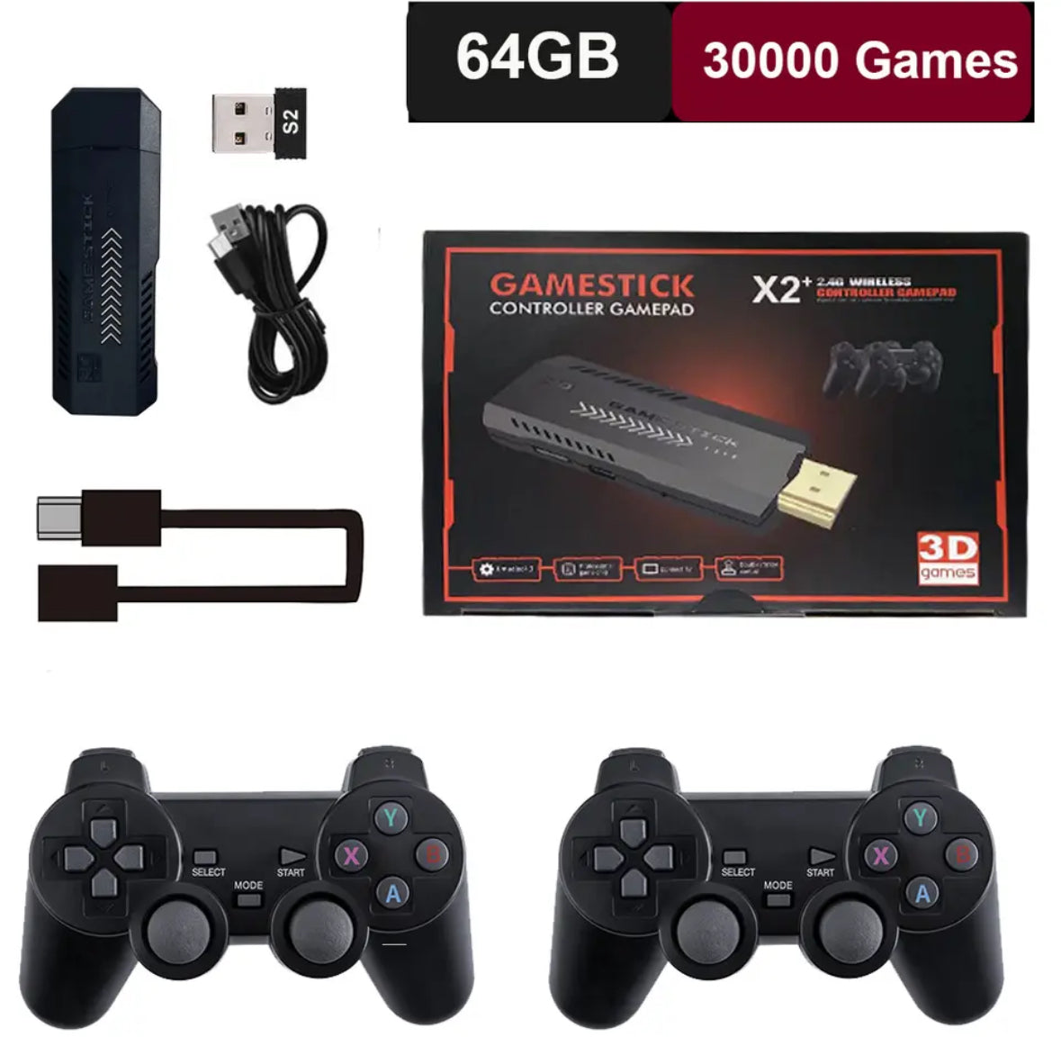 Retro Gaming Konsole | 4K UHD Spielkonsole mit HDMI und Kabellosem Controller | Perfekte Unterhaltung für 2-4 Spieler 7