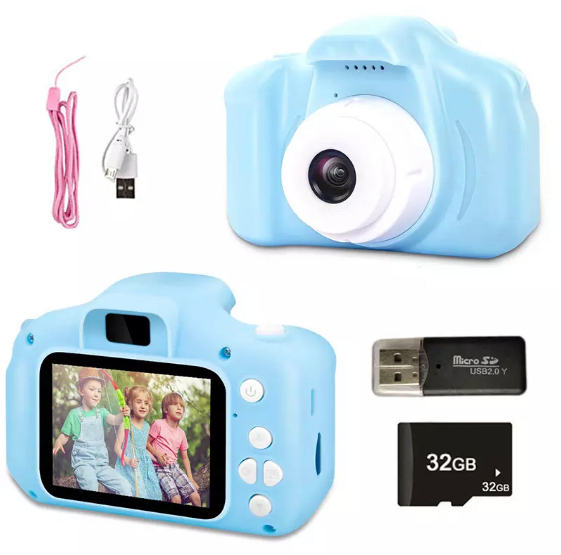Retro Kinderkamera | Mini Vintage Kamera mit Autofokus & 1080p Qualität | Sturzfestes Design für kreative Fotografie 0