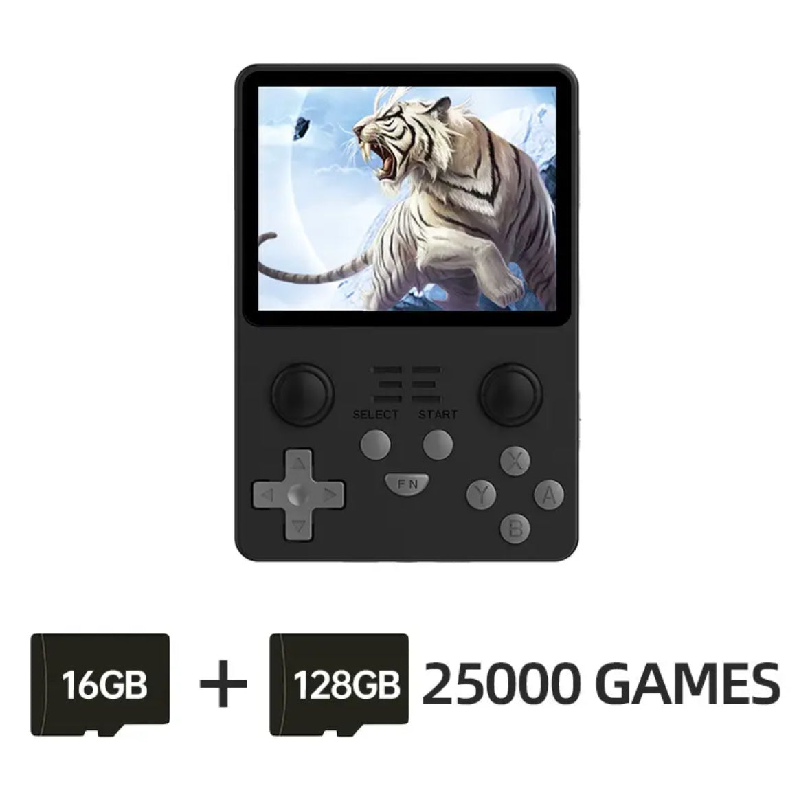 Retro Spielkonsole | HD Auflösung mit 25000 Spielen | Tragbares Design für Nostalgisches Gaming Unterwegs 0
