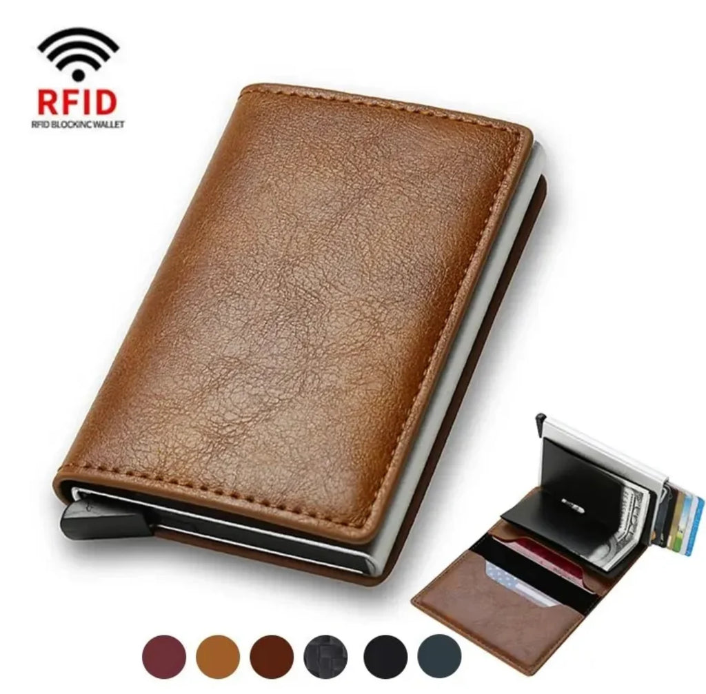 Anti-Diebstahl-RFID Cardholder Brieftasche| RFID-Cardholder mit Platz für 7 Karten | Kompaktes Design für optimalen Schutz unterwegs