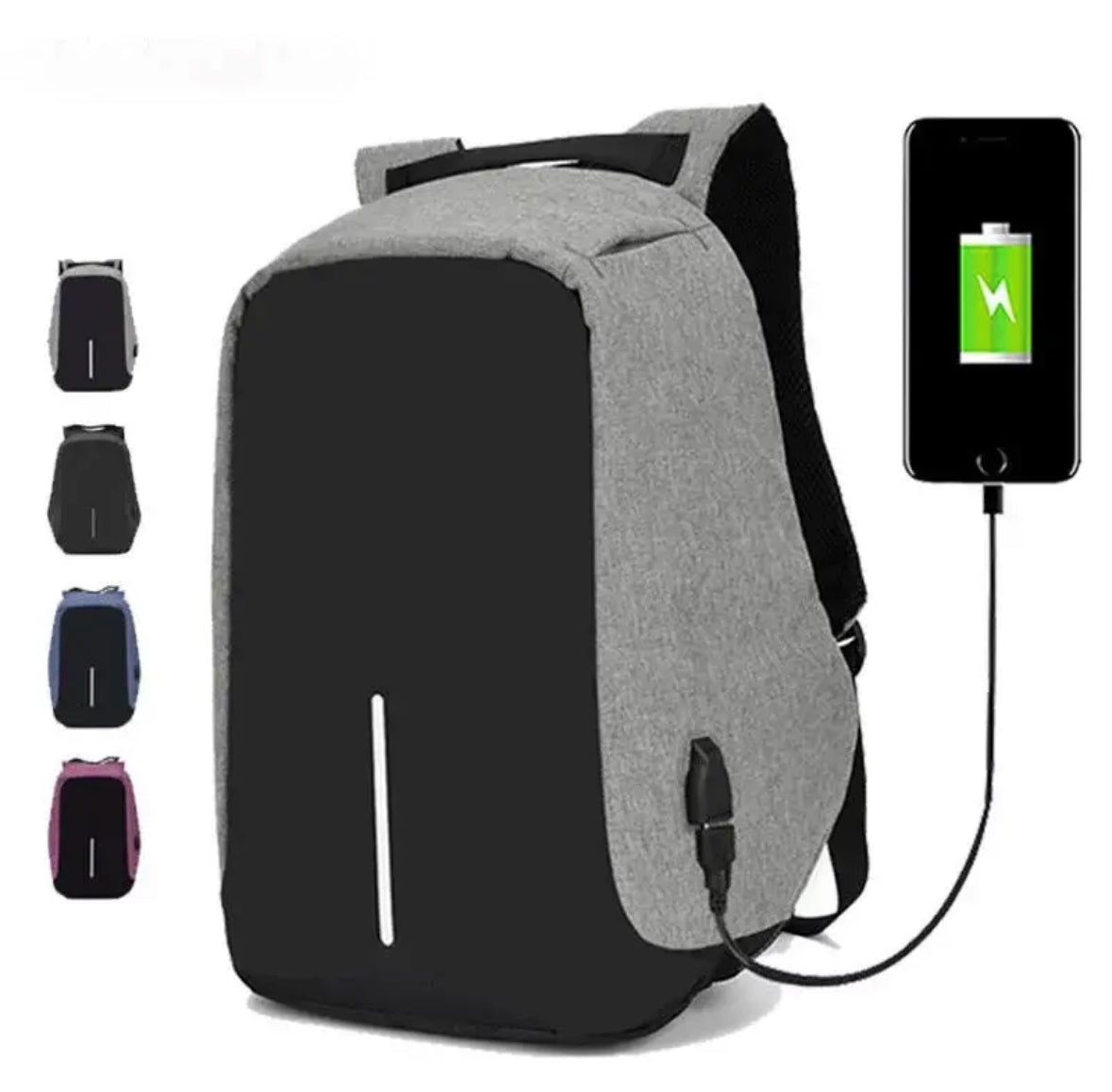 Sicherer Reise Rucksack | Anti-Diebstahl Design mit USB-Anschluss | Perfekt für Sport und Reisen