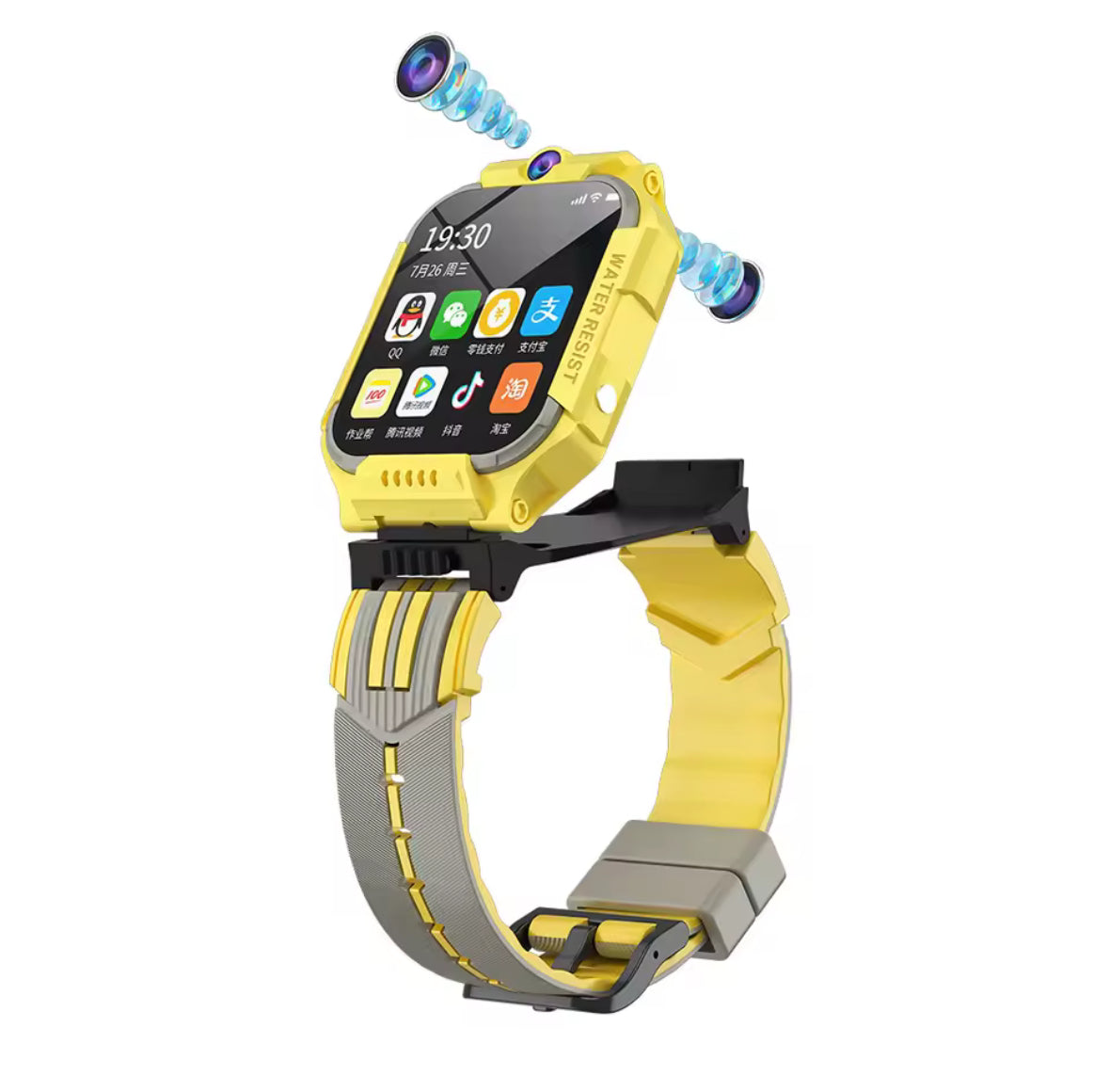 Sicherheits Smartwatch für Kinder mit GPS-Tracking & SOS-Funktion | Multifunktionale Uhr für Sicherheit und Kommunikation 4