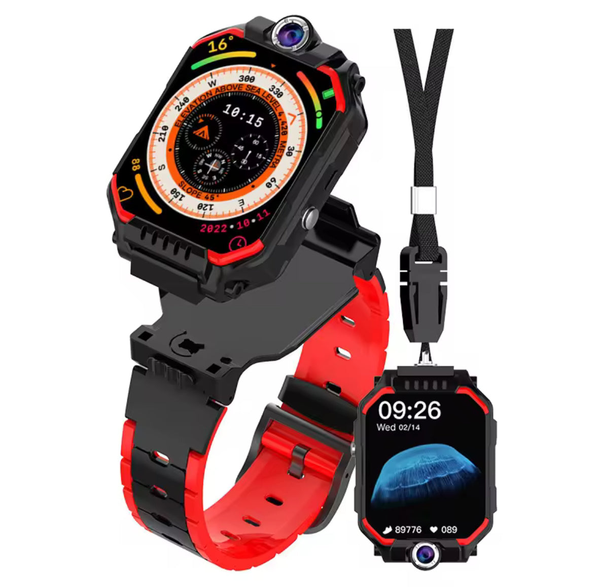 Sicherheits Smartwatch für Kinder mit GPS-Tracking & SOS-Funktion | Multifunktionale Uhr für Sicherheit und Kommunikation 5