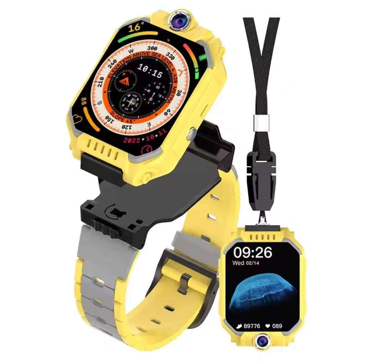 Sicherheits Smartwatch für Kinder mit GPS-Tracking & SOS-Funktion | Multifunktionale Uhr für Sicherheit und Kommunikation 8