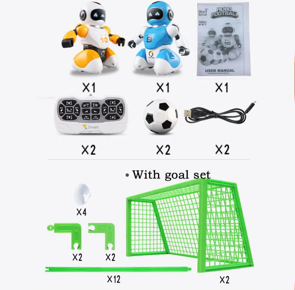 Smart Fußball Roboter | Programmierbarer Roboter mit Spielfeld & Akku | Endloser Spielspaß für die ganze Familie 4