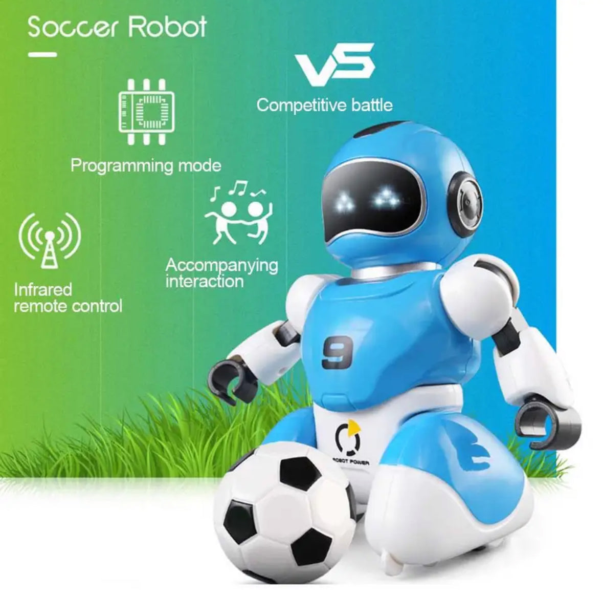 Smart Fußball Roboter | Programmierbarer Roboter mit Spielfeld & Akku | Endloser Spielspaß für die ganze Familie 6