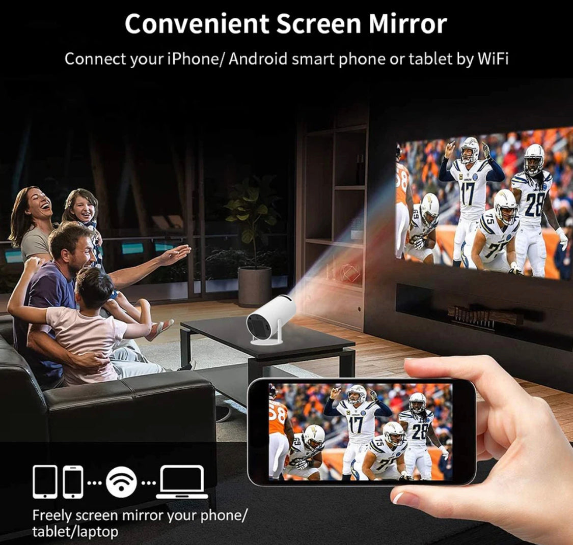 Smart HD Projektor | Mini Beamer mit Android 11.0 & automatischer Schiefenkorrektur | Perfekte Bildqualität für das Heimkino 6