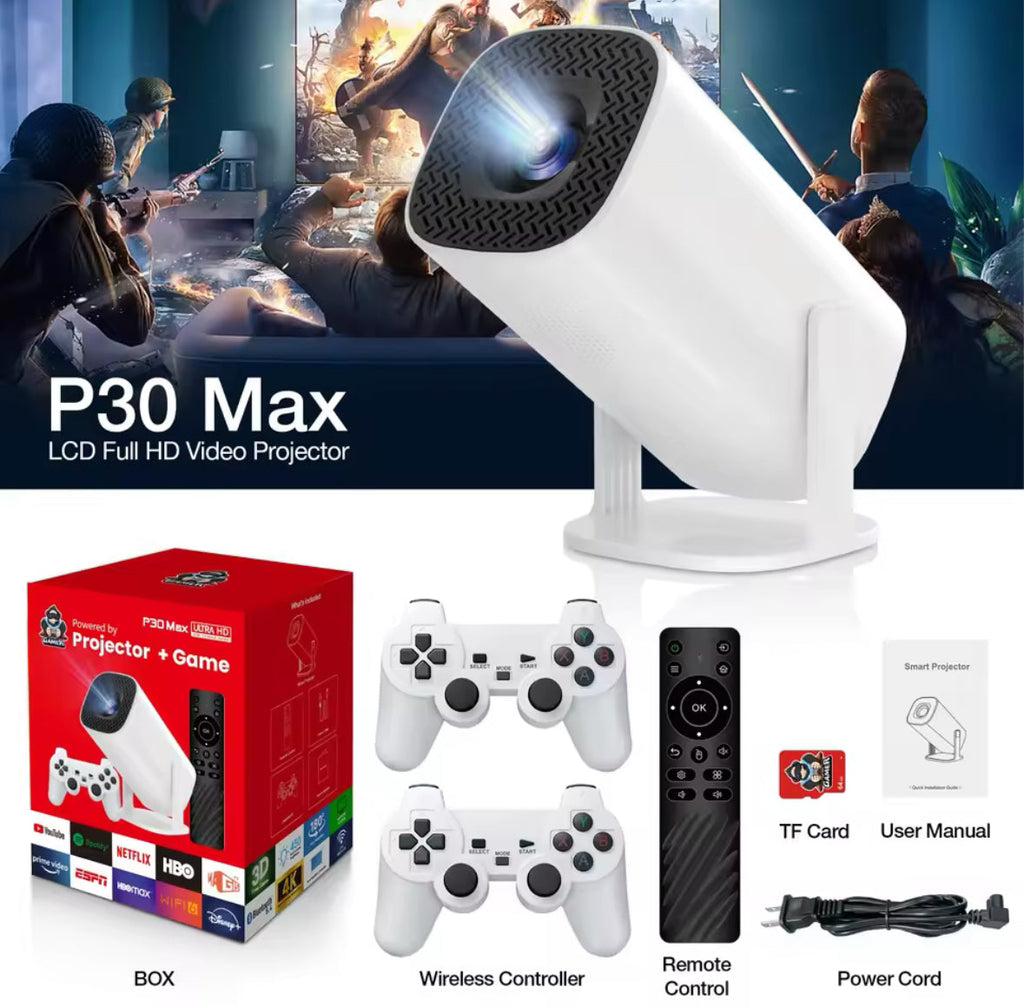 Smart HD Retro-Gaming-Beamer mit 1080P Auflösung & Android 11.0 für Ultimatives Entertainment 4