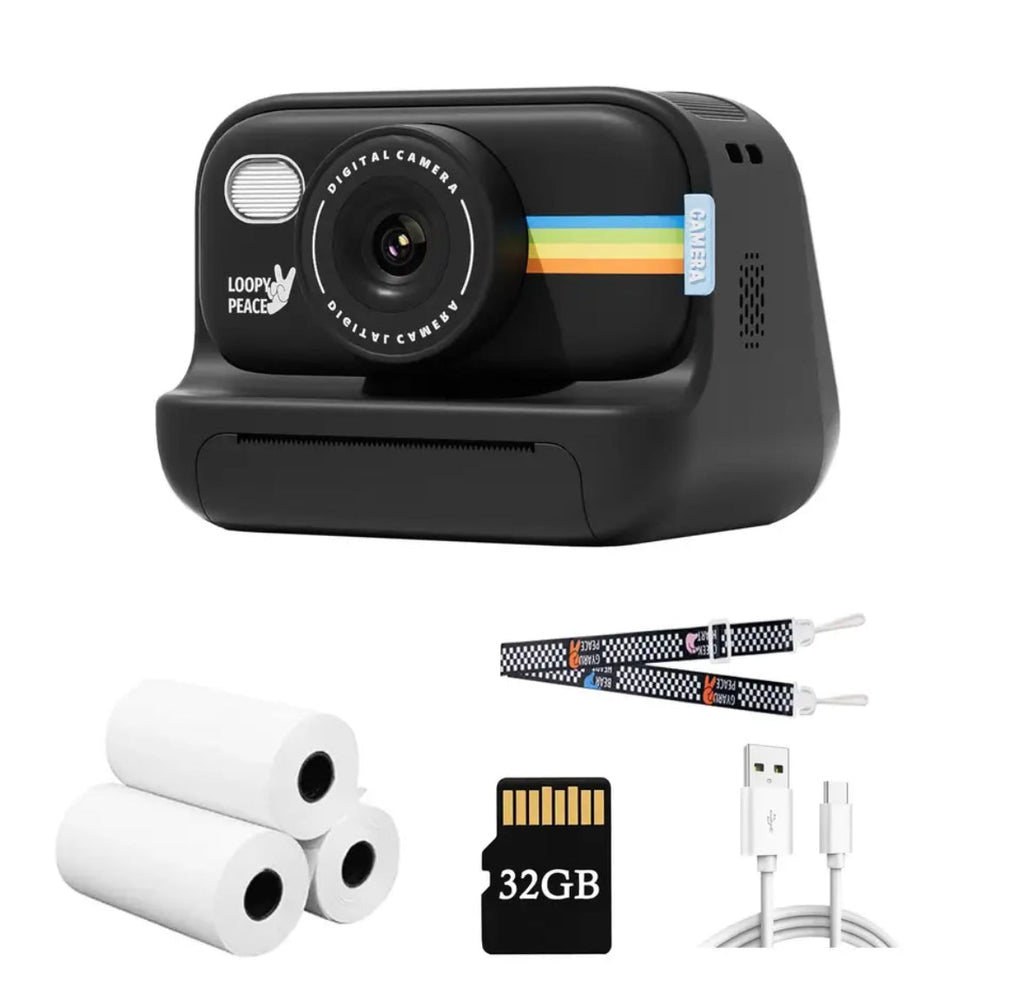 Sofort Druck Kamera | Instant Print Kamera mit Retro Design für Schnappschüsse 3
