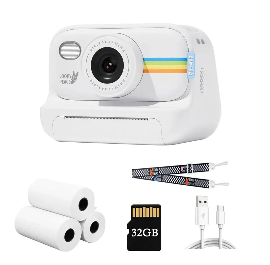 Sofort Druck Kamera | Instant Print Kamera mit Retro Design für Schnappschüsse 4