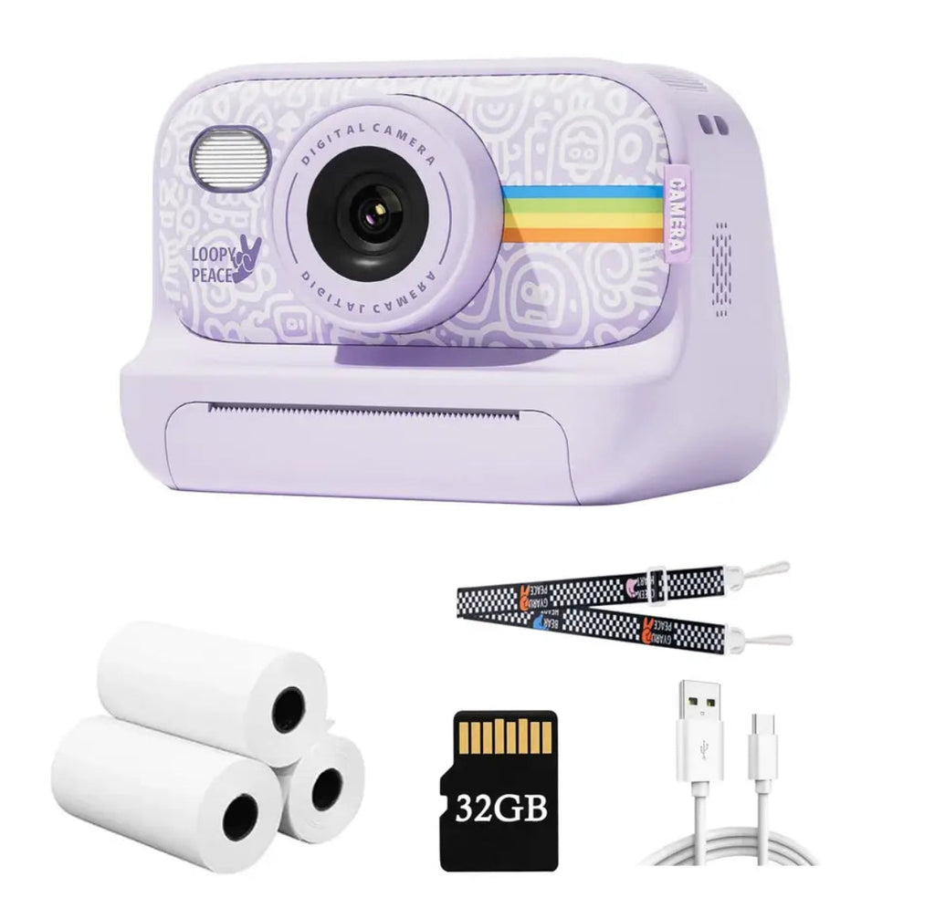 Sofort Druck Kamera | Instant Print Kamera mit Retro Design für Schnappschüsse 5