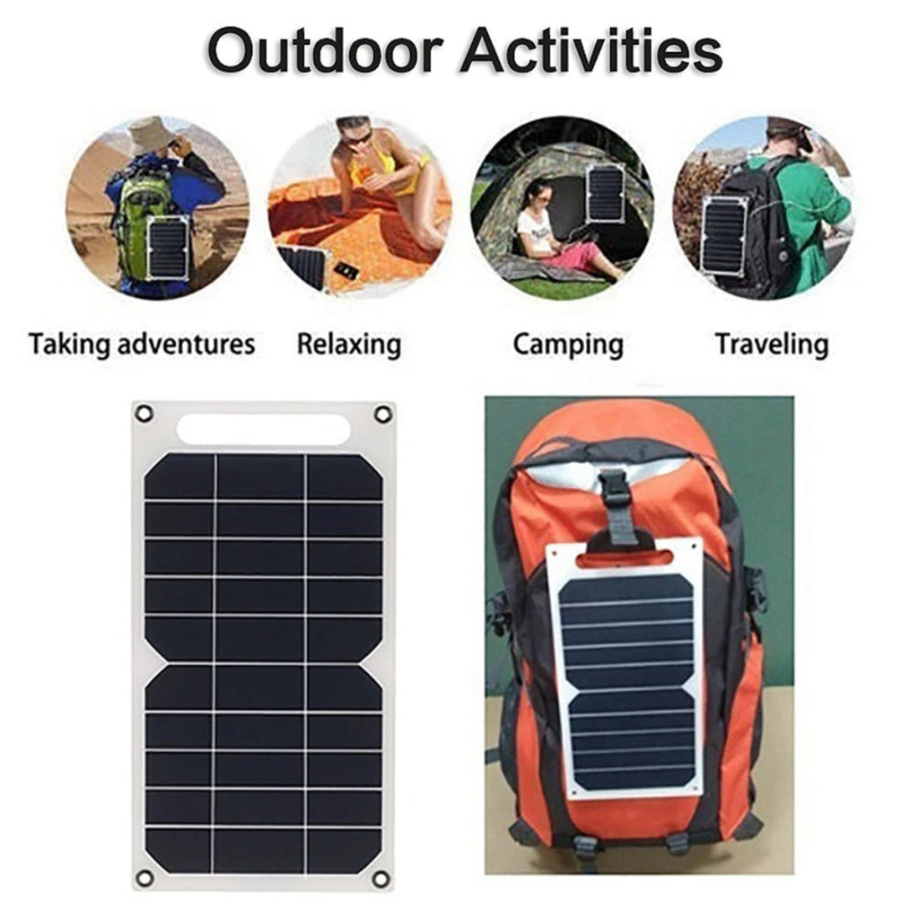 Solar Ladegerät | Solarpanel für mobile Geräte mit direkter Sonnenenergie | Ideal für Camping und Wandern 3