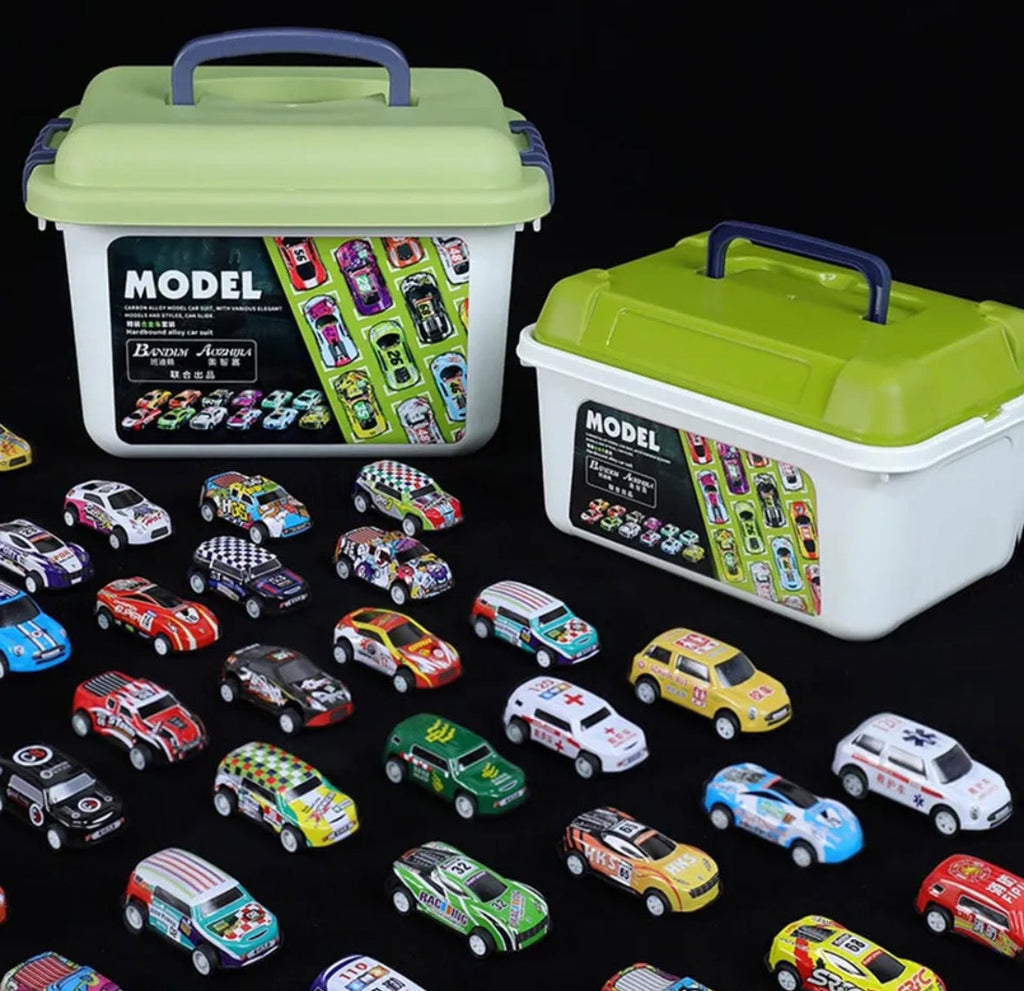 Spielzeug-Auto Kiste | XXL Aufbewahrung für 20-50 Autos | Robuste Box für endlosen Spielspaß 3