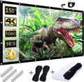 UHD Heimkino Leinwand für Beamer | HD Beamer Leinwand mit Einfachem Aufbau | Ideal für Filme und Gaming