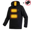 Beheizbarer Wärme Fleece Hoodie | USB beheizbar mit 3 Wärmestufen | Bequemer Unisex Pullover für optimale Wärmeisolierung