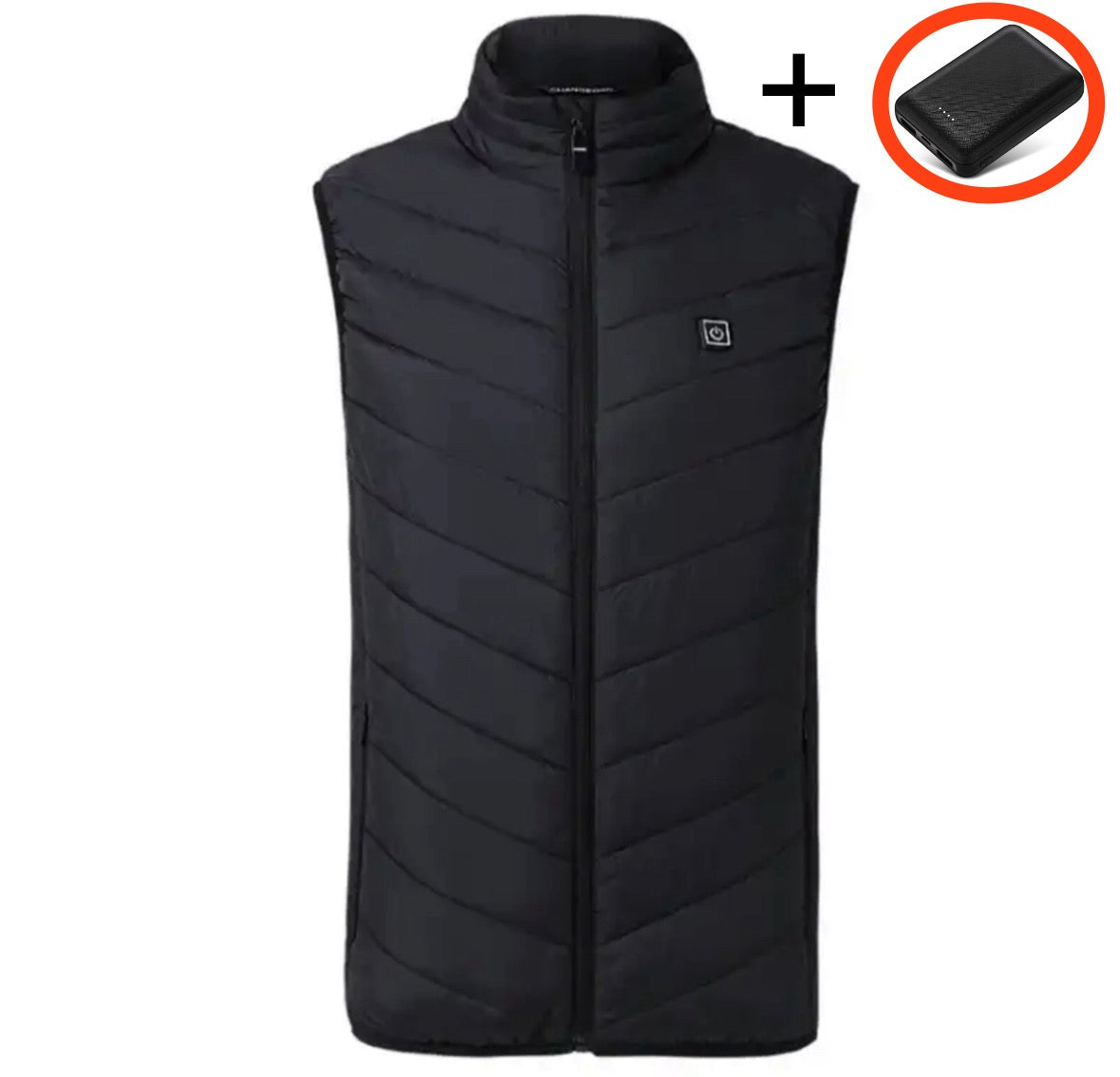 Beheizbare Wärme Weste | Beheizbare Unisex Jacke mit 8 Heizzonen | Wasserfest und Waschbar für Winterkomfort