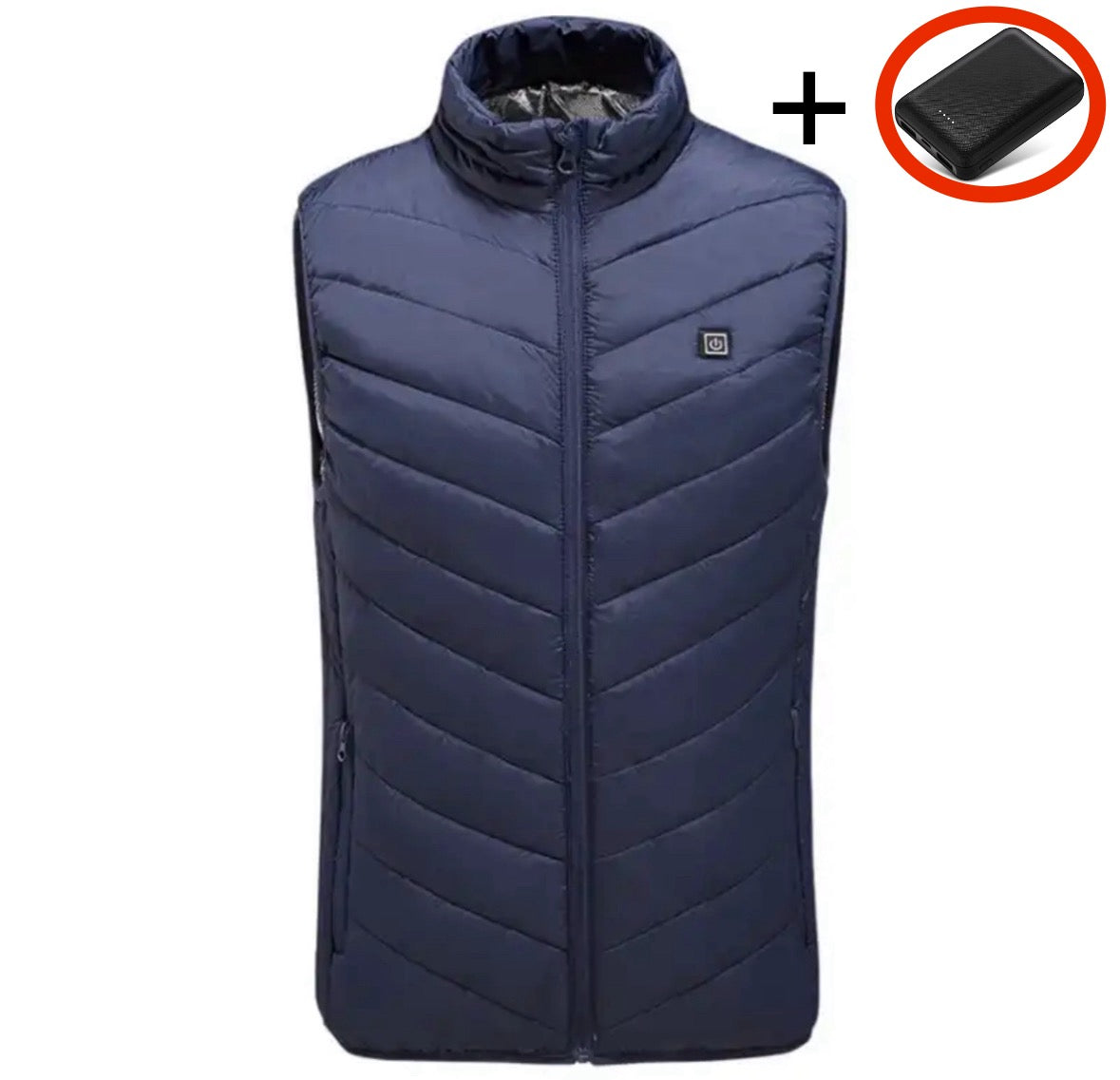 Beheizbare Wärme Weste | Beheizbare Unisex Jacke mit 8 Heizzonen | Wasserfest und Waschbar für Winterkomfort