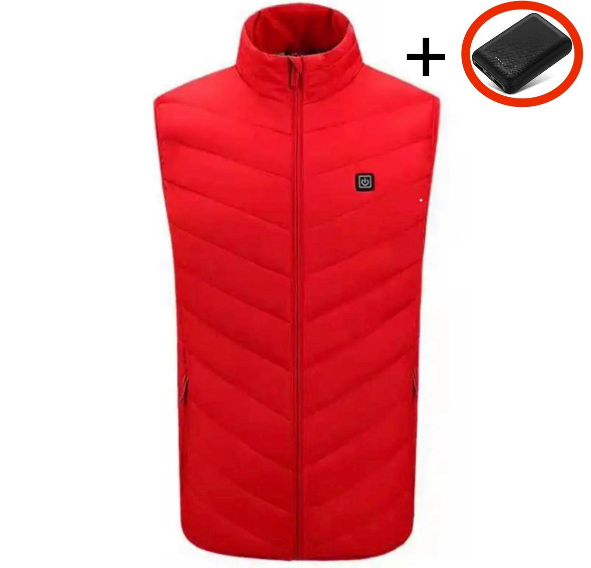 Beheizbare Wärme Weste | Beheizbare Unisex Jacke mit 8 Heizzonen | Wasserfest und Waschbar für Winterkomfort