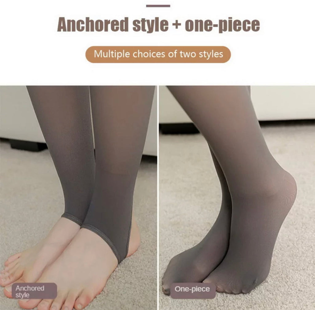 Deluxe Winter-Leggings  | Wärmeschutz mit Fleece-Futter | Bequeme Einheitsgröße für kalte Tage