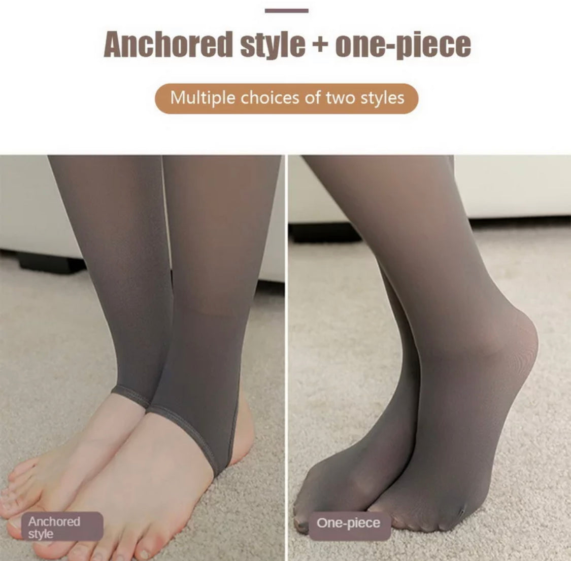 Deluxe Winter-Leggings  | Wärmeschutz mit Fleece-Futter | Bequeme Einheitsgröße für kalte Tage